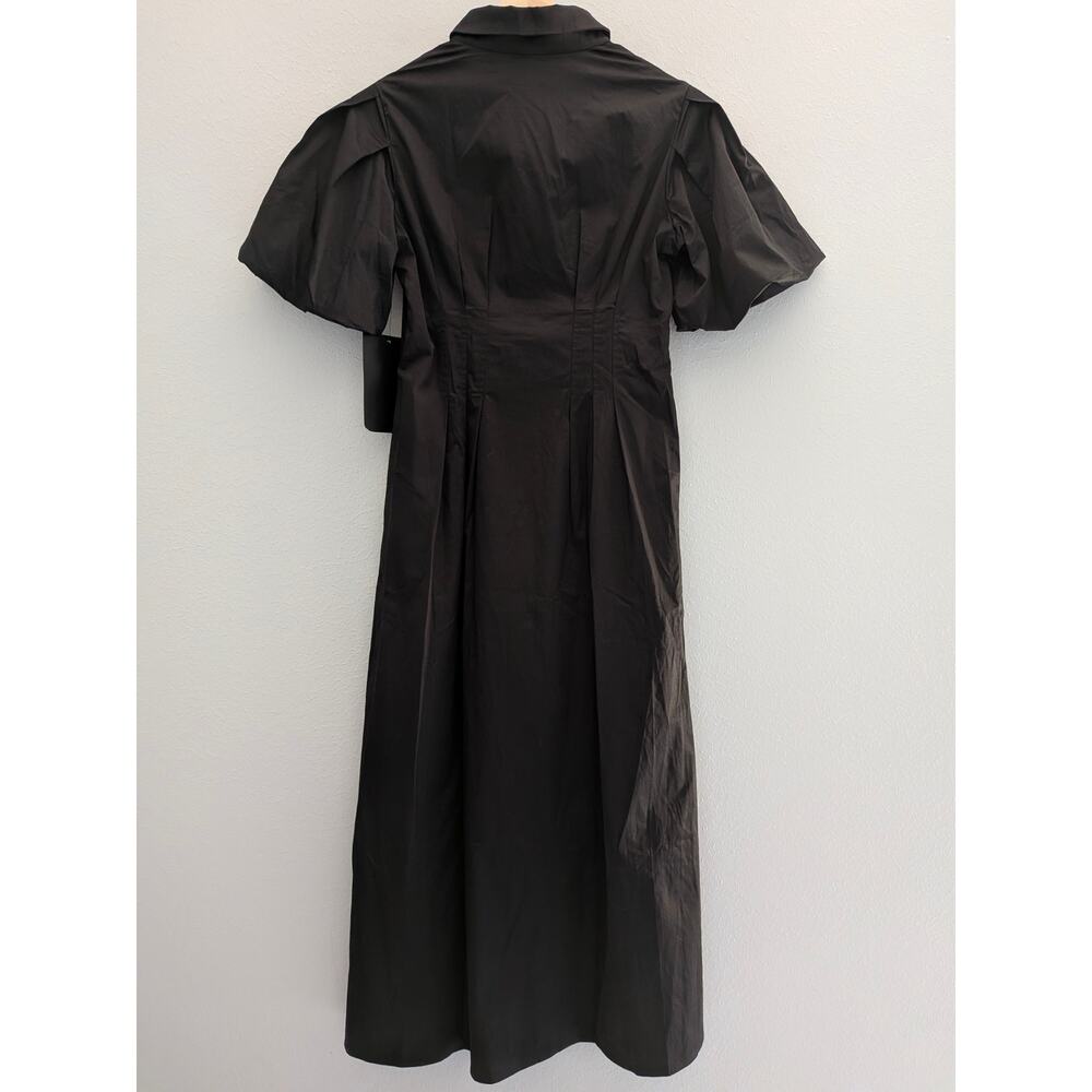 Tuckernuck Delaney Dress Size Medium M Black Cotton Maxi Shirt Dress Pockets Med - Picture 5 of 11